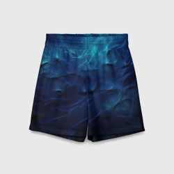Детские спортивные шорты 3D Абстрактные волны глубины