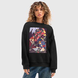 Женский свитшот oversize без начеса хлопок Гуррен-Лаганн Камина Симон  - фото 2