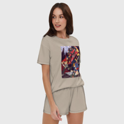 Женская пижама с шортиками хлопок Гуррен-Лаганн Камина Симон  - фото 2