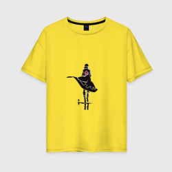 Женская футболка хлопок Oversize Гуррен-Лаганн дырокоп Симон