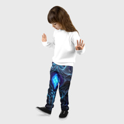 Детские брюки 3D Магическая синяя абстракция - фото 2