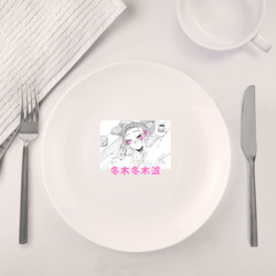 Набор: тарелка + кружка Девушки Хоккайдо супер очаровательны - фото 2