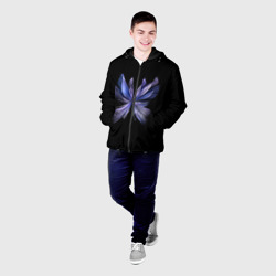 Мужская куртка 3D Объемная сиреневая бабочка - фото 2