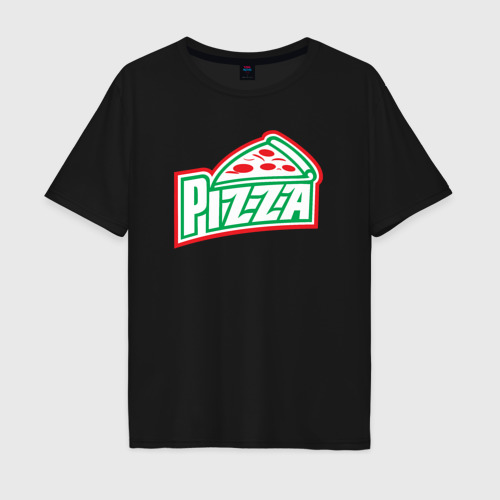 Мужская футболка хлопок Oversize с принтом Пицца из Италии, вид спереди #2
