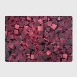Кубики металлические красные – Магнитный плакат 3Х2 с принтом купить