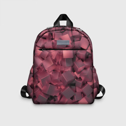 Кубики металлические красные – Детский рюкзак 3D с принтом купить со скидкой в -33%