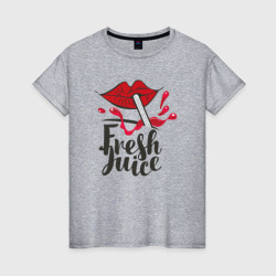 Женская футболка хлопок Fresh juice