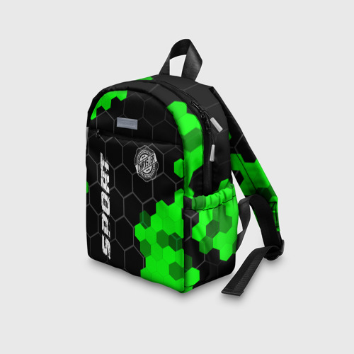 Детский рюкзак 3D Chrysler green sport hexagon - фото 5