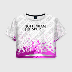 Женская футболка Crop-top 3D Tottenham pro football посередине