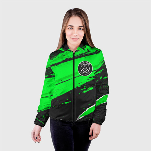 Женская куртка 3D PSG sport green, цвет черный - фото 3