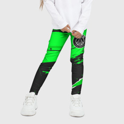 Детские леггинсы 3D PSG sport green - фото 2