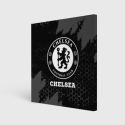 Холст квадратный Chelsea sport на темном фоне