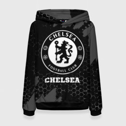 Женская толстовка 3D Chelsea sport на темном фоне