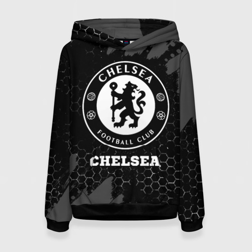 Женская толстовка 3D Chelsea sport на темном фоне, цвет 3D печать