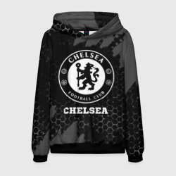 Мужская толстовка 3D Chelsea sport на темном фоне