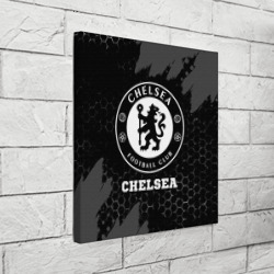 Холст квадратный Chelsea sport на темном фоне - фото 2