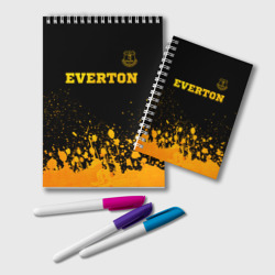 Блокнот Everton - gold gradient посередине