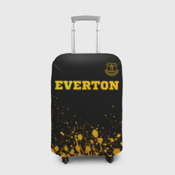 Чехол для чемодана 3D Everton - gold gradient посередине