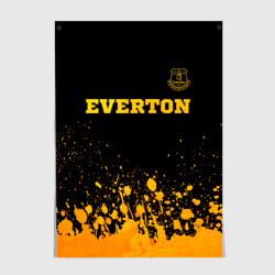 Постер Everton - gold gradient посередине