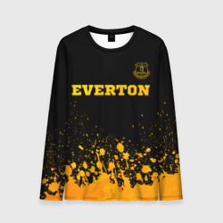 Мужской лонгслив 3D Everton - gold gradient посередине