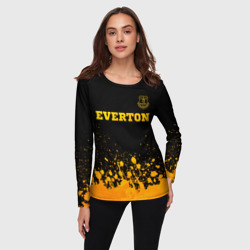 Женский лонгслив 3D Everton - gold gradient посередине - фото 2