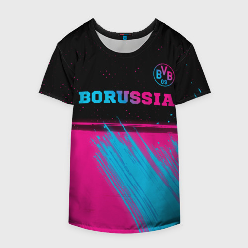 Накидка на куртку 3D Borussia - neon gradient посередине, цвет 3D печать - фото 4