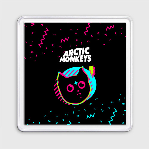 Магнит 55*55 Arctic Monkeys - rock star cat