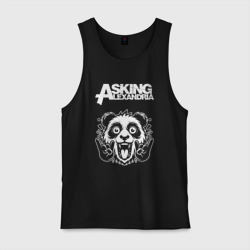 Мужская майка хлопок Asking Alexandria rock panda