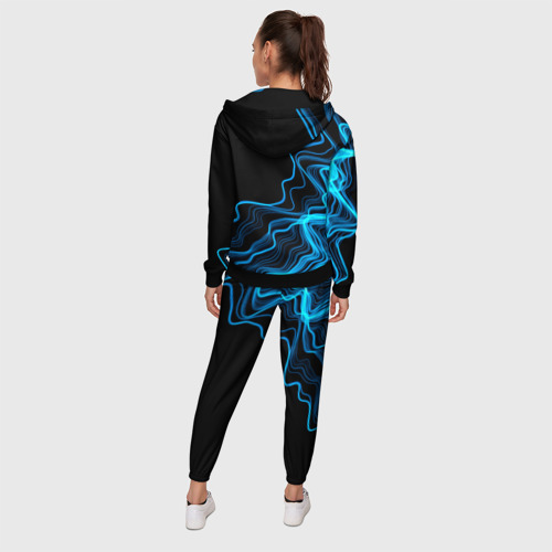Женский костюм 3D Disturbed sound wave, цвет черный - фото 4