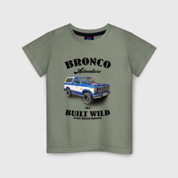 Детская футболка хлопок Винтажный внедорожник Форд Бронко