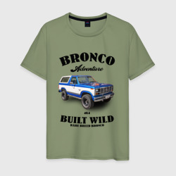Винтажный внедорожник Форд Бронко – Мужская футболка хлопок с принтом купить со скидкой в -20%