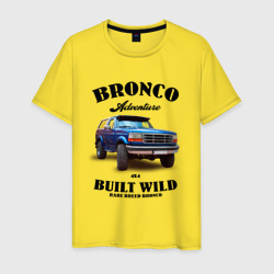 Американский внедорожник Форд Бронко – Мужская футболка хлопок с принтом купить со скидкой в -20%