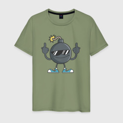Bomb fuck – Мужская футболка хлопок с принтом купить со скидкой в -20%