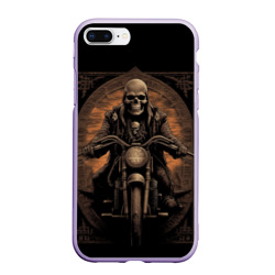 Старый скелет   едет на старом мотоцикле – Чехол для iPhone 7Plus/8 Plus матовый с принтом купить