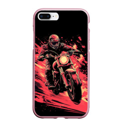 Мотокросс красные    брызги – Чехол для iPhone 7Plus/8 Plus матовый с принтом купить