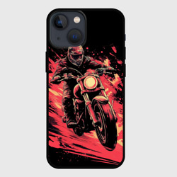 Мотокросс красные    брызги – Чехол для iPhone 13 mini с принтом купить