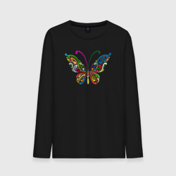 Мужской лонгслив хлопок Butterfly colors