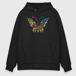 Мужское худи Oversize хлопок Butterfly colors
