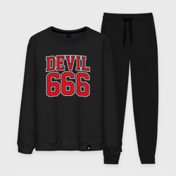 Мужской костюм хлопок Дьявол 666