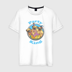 Король вечеринок – Мужская футболка хлопок с принтом купить со скидкой в -20%