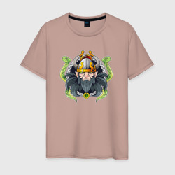 Античный бог Локи – Мужская футболка хлопок с принтом купить со скидкой в -20%