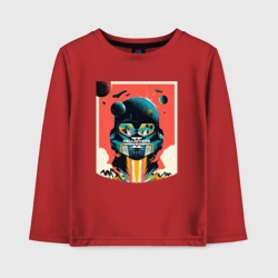 Детский лонгслив хлопок Космодесантник и планеты Helldivers art