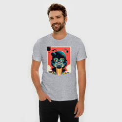 Мужская футболка хлопок Slim Космодесантник и планеты Helldivers art - фото 2