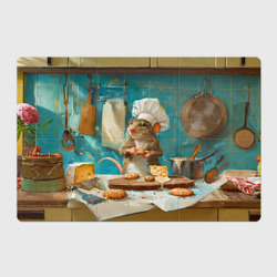 Магнитный плакат 3Х2 Крыса шеф повар на кухне