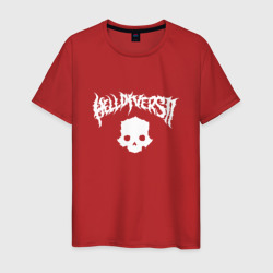 Helldivers scull – Мужская футболка хлопок с принтом купить со скидкой в -20%