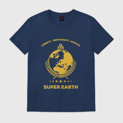 Мужская футболка хлопок Super earth