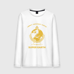 Мужской лонгслив хлопок Super earth