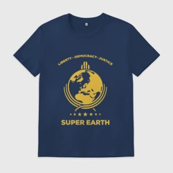 Мужская футболка хлопок Super earth