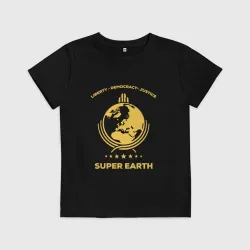 Детская футболка хлопок Super earth