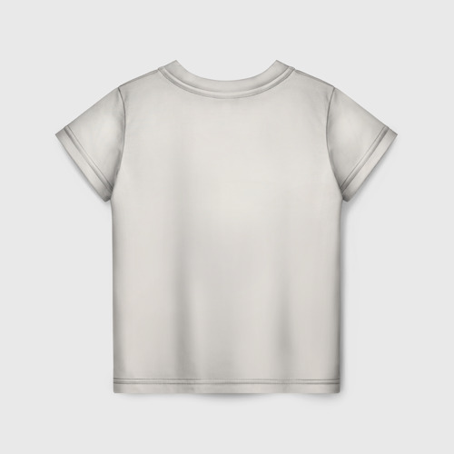 Детская футболка 3D Белая мордашка смайла и дырка в треснувшей стене, цвет 3D печать - фото 2
